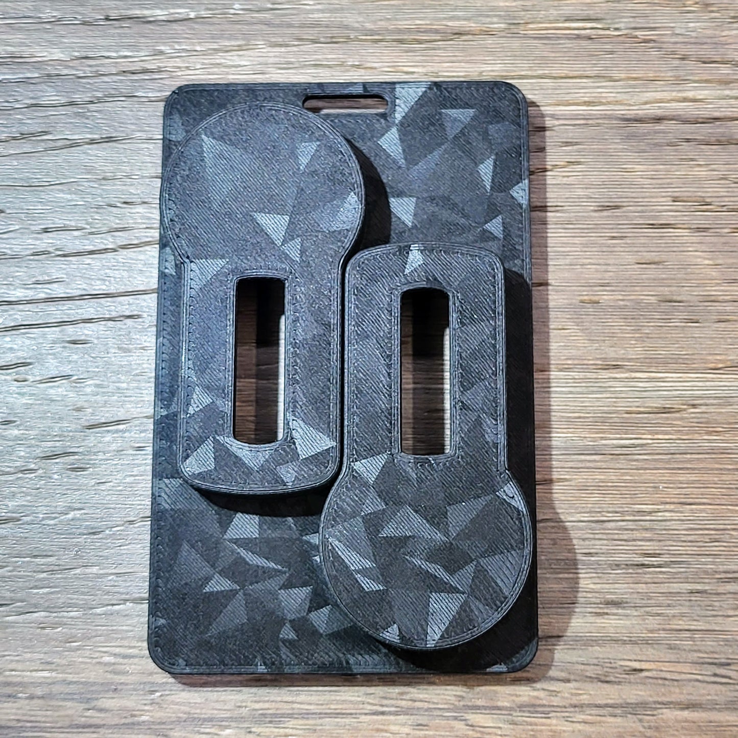 Dual RSA Token Holder - Carbon Fiber - Up to 3 Badge Slots