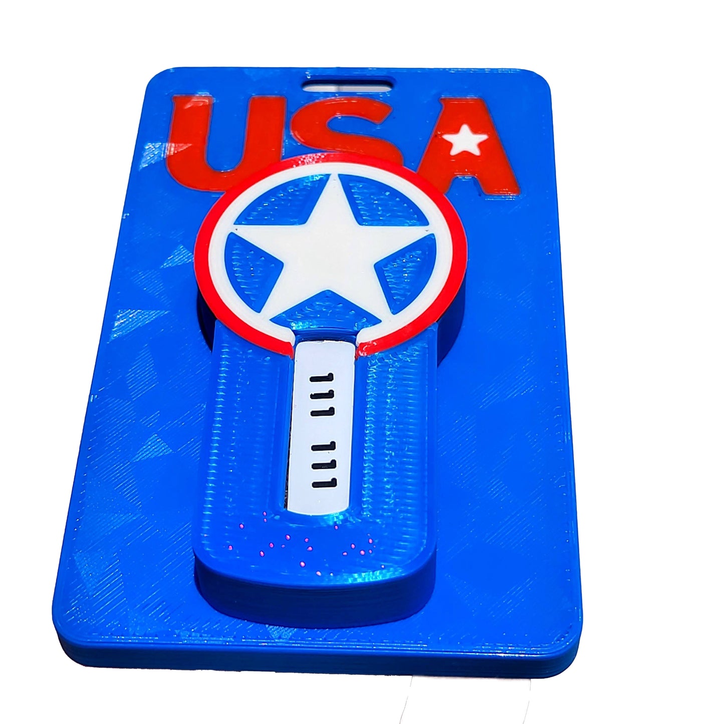 3D Printed RSA Token Holder with up to 3 Badge Slots - USA