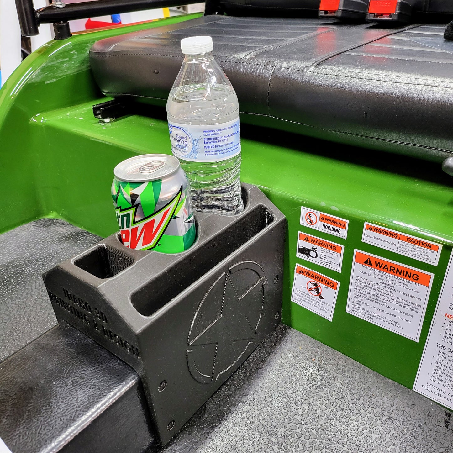 Mini Jeep Cup Holder Center Console - Fits Coolster, Ice Bear, Massimo