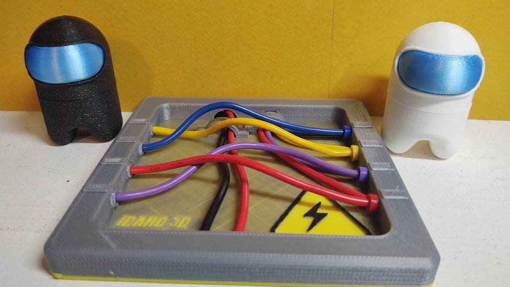 Connect Wiring Puzzle Electrical - Astronaut crewmate