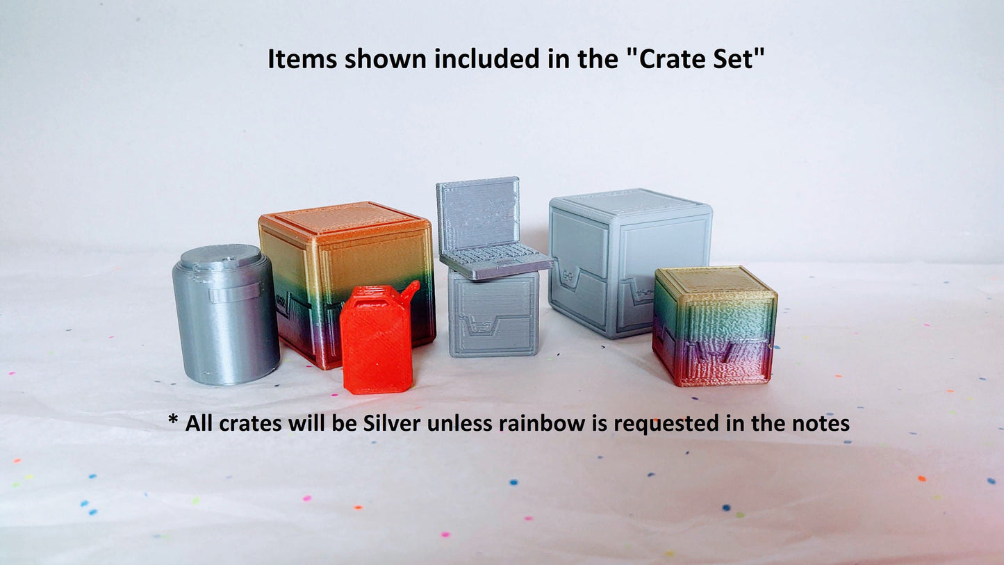 Astronaut Crewmate Spaceship - Accessories Miniatures, Crates, laptop Toys