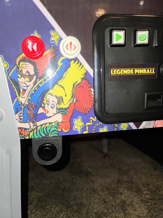 Legends Pinball VIBS Button Mounting Bracket - AT Games - Video Input Backglass Switch - ALP
