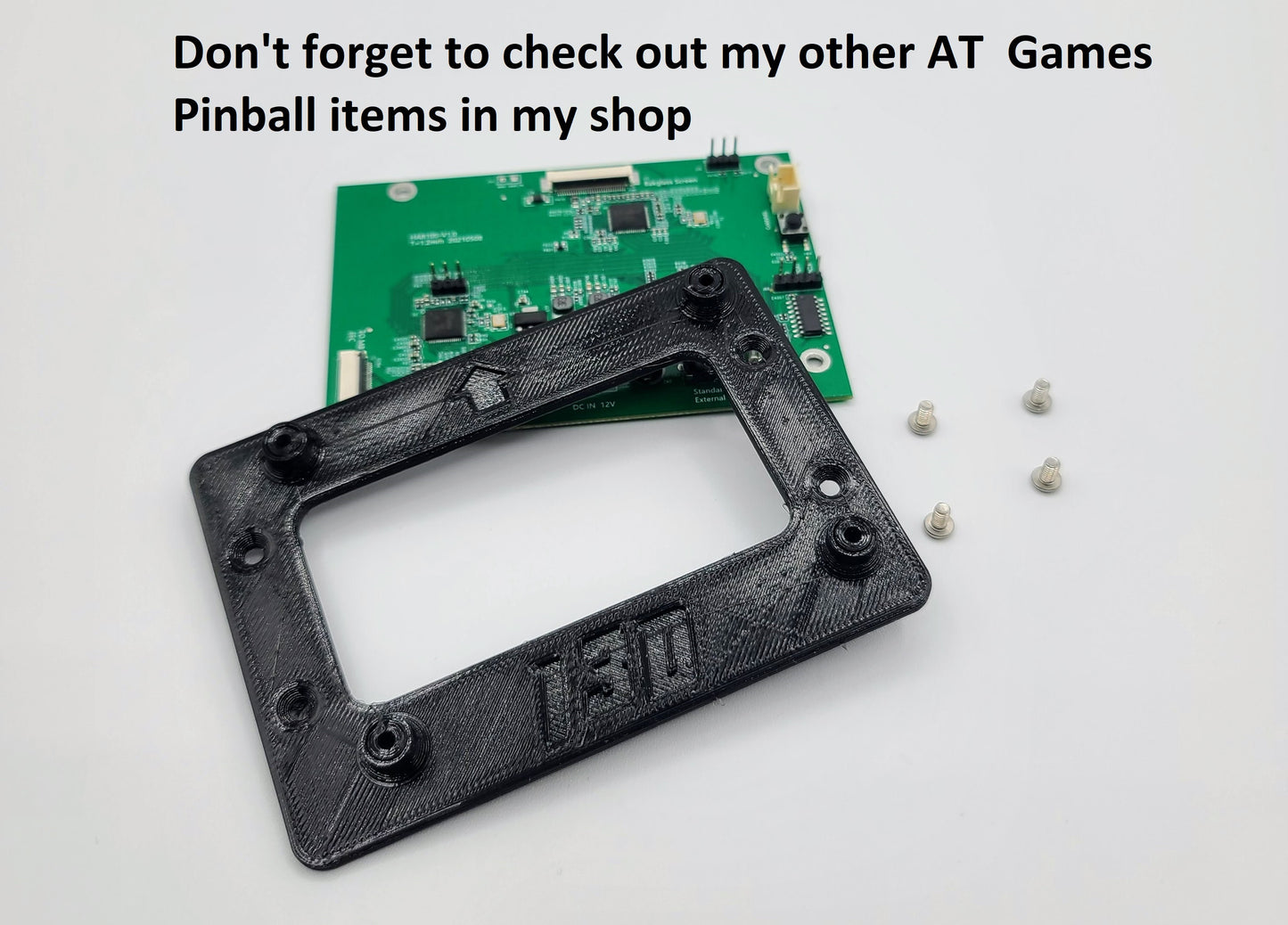 Legends Pinball VIBS Button Mounting Bracket - AT Games - Video Input Backglass Switch - ALP