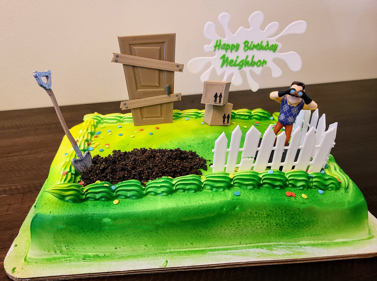 Hello Neighbor -Birthday Cake Topper