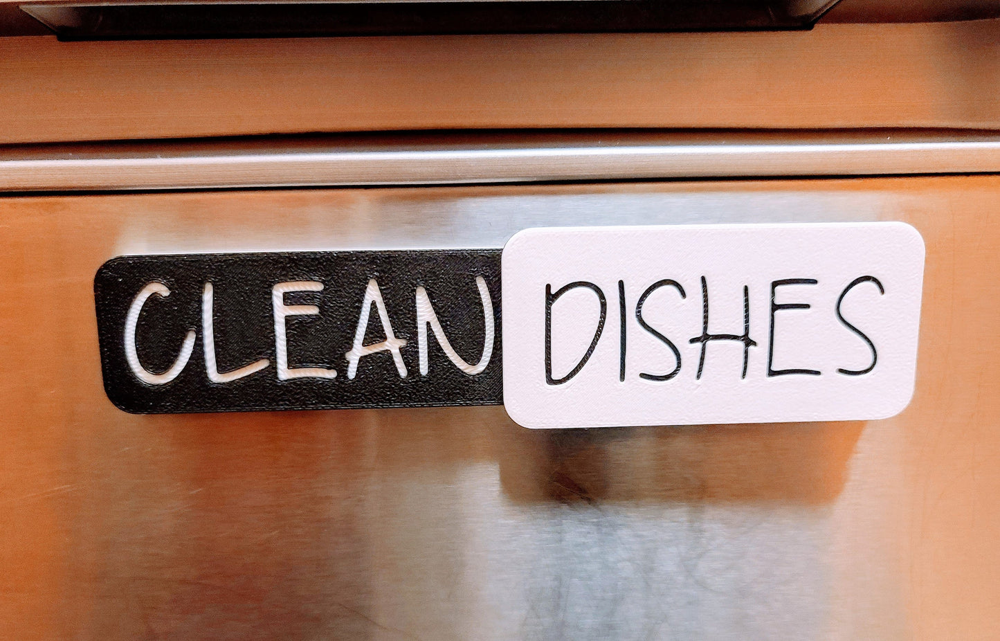 Magnetic Dishwasher Clean or Dirty Sign