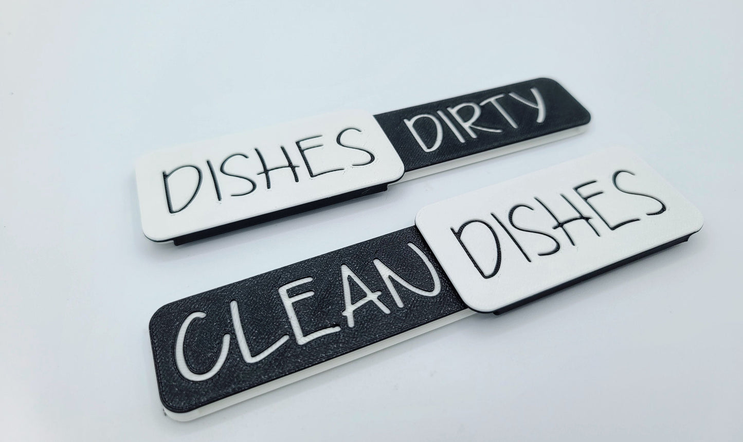 Magnetic Dishwasher Clean or Dirty Sign