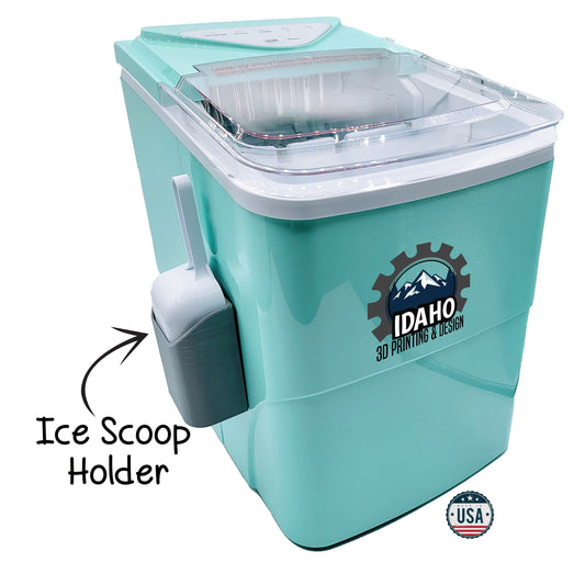 Ice Scoop Holder - Fits Various Countertop Ice Makers *Does not Include Ice Maker or Scoop*