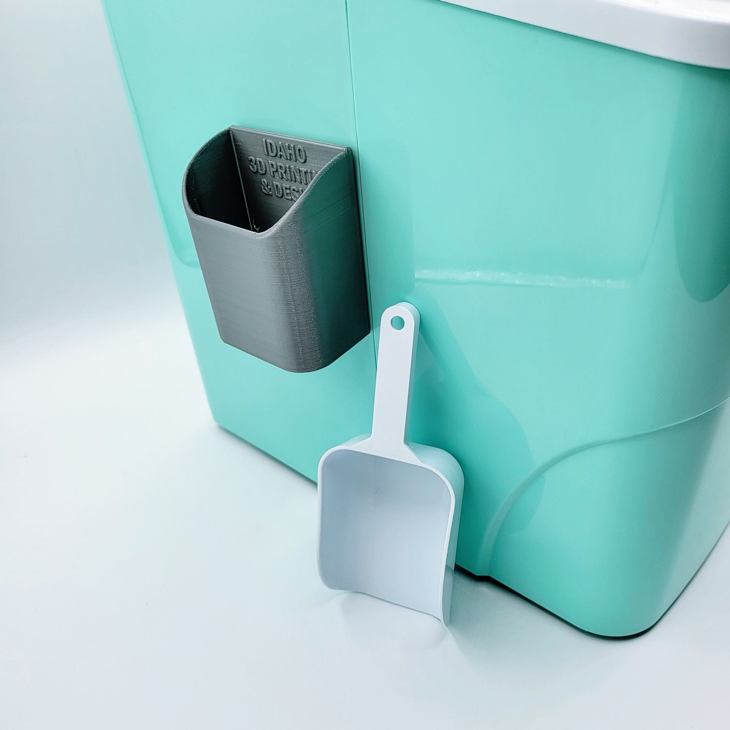 Ice Scoop Holder - Fits Various Countertop Ice Makers *Does not Include Ice Maker or Scoop*