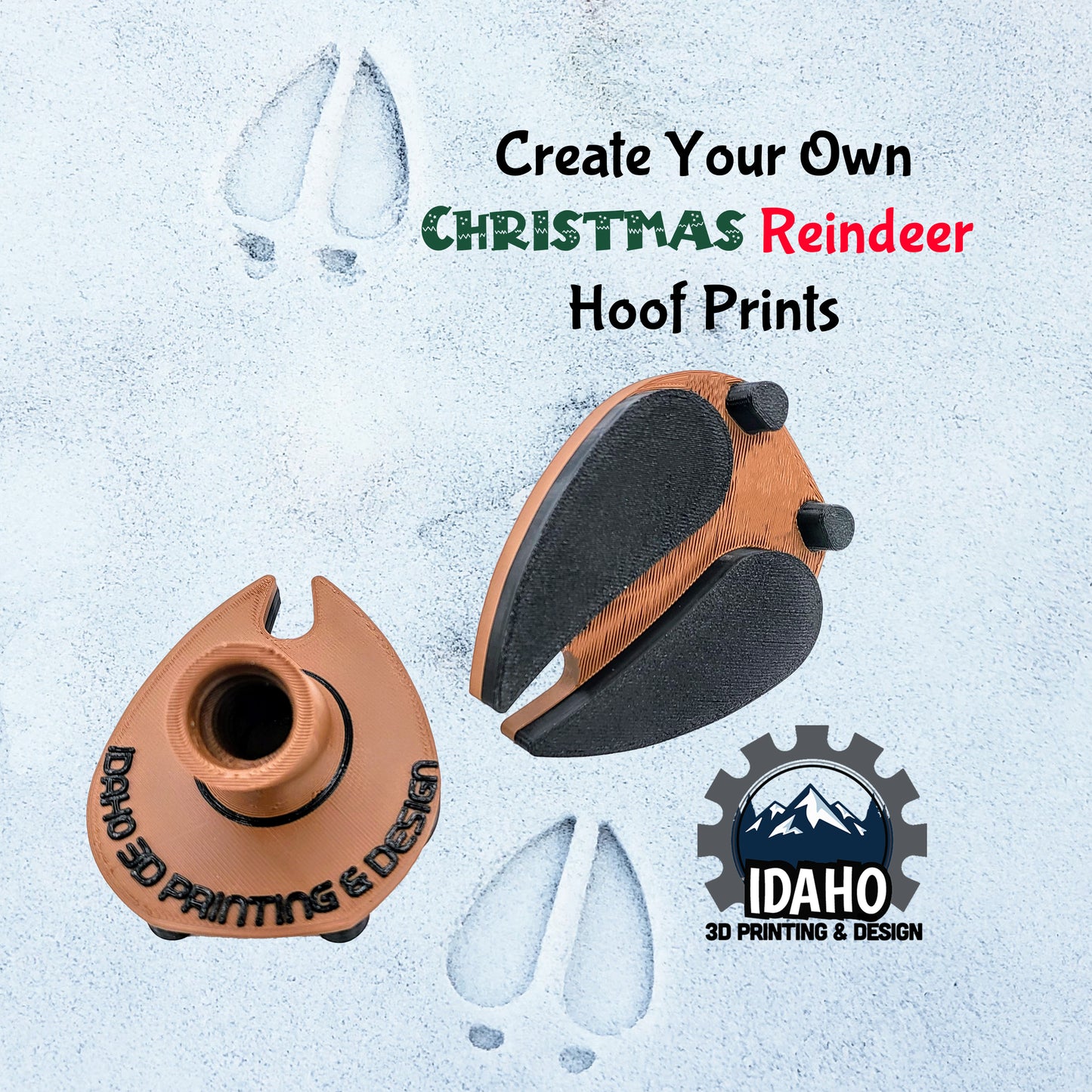 Reindeer Hoof, Reindeer Footprints, Christmas