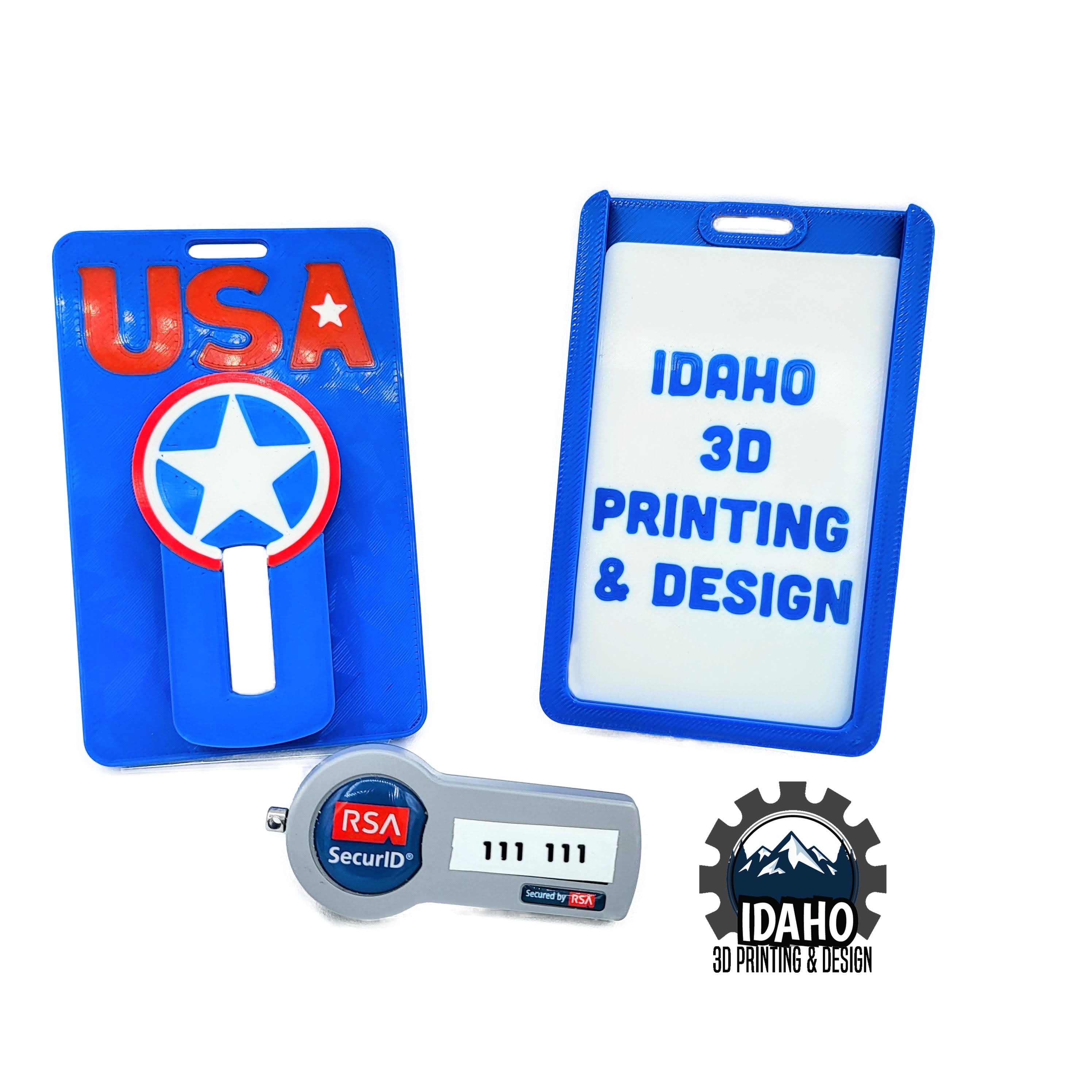 R2 Rsa Slot Machine 3D Printed RSA Token Holder with up to 3 Badge Slots - USA – Idaho 3D ...