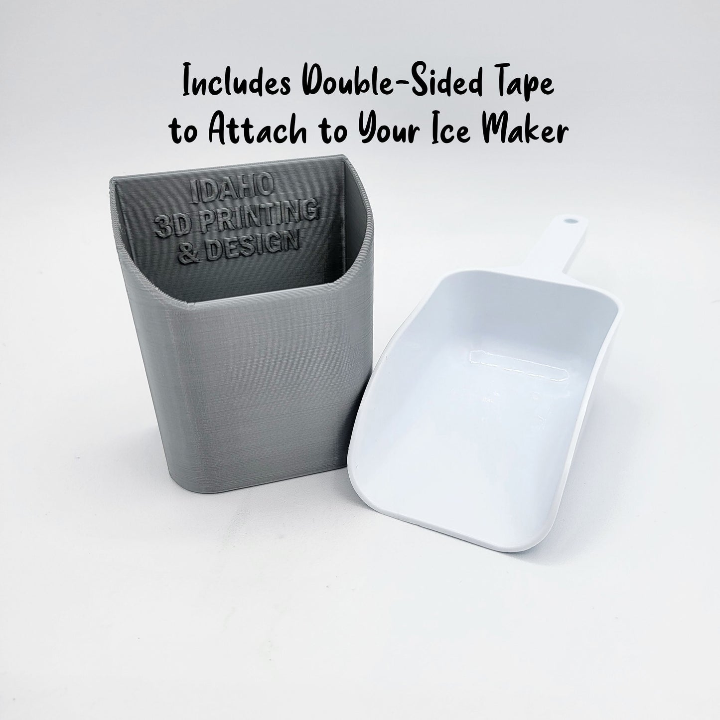 Ice Scoop Holder - Fits Various Countertop Ice Makers *Does not Include Ice Maker or Scoop*