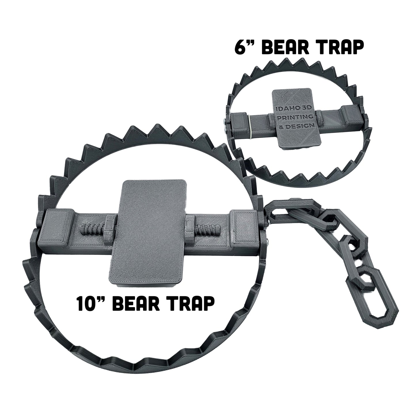 Large 10" - Bear Trap |Great for Halloween | Role Playing | Cosplay | Kids Toys